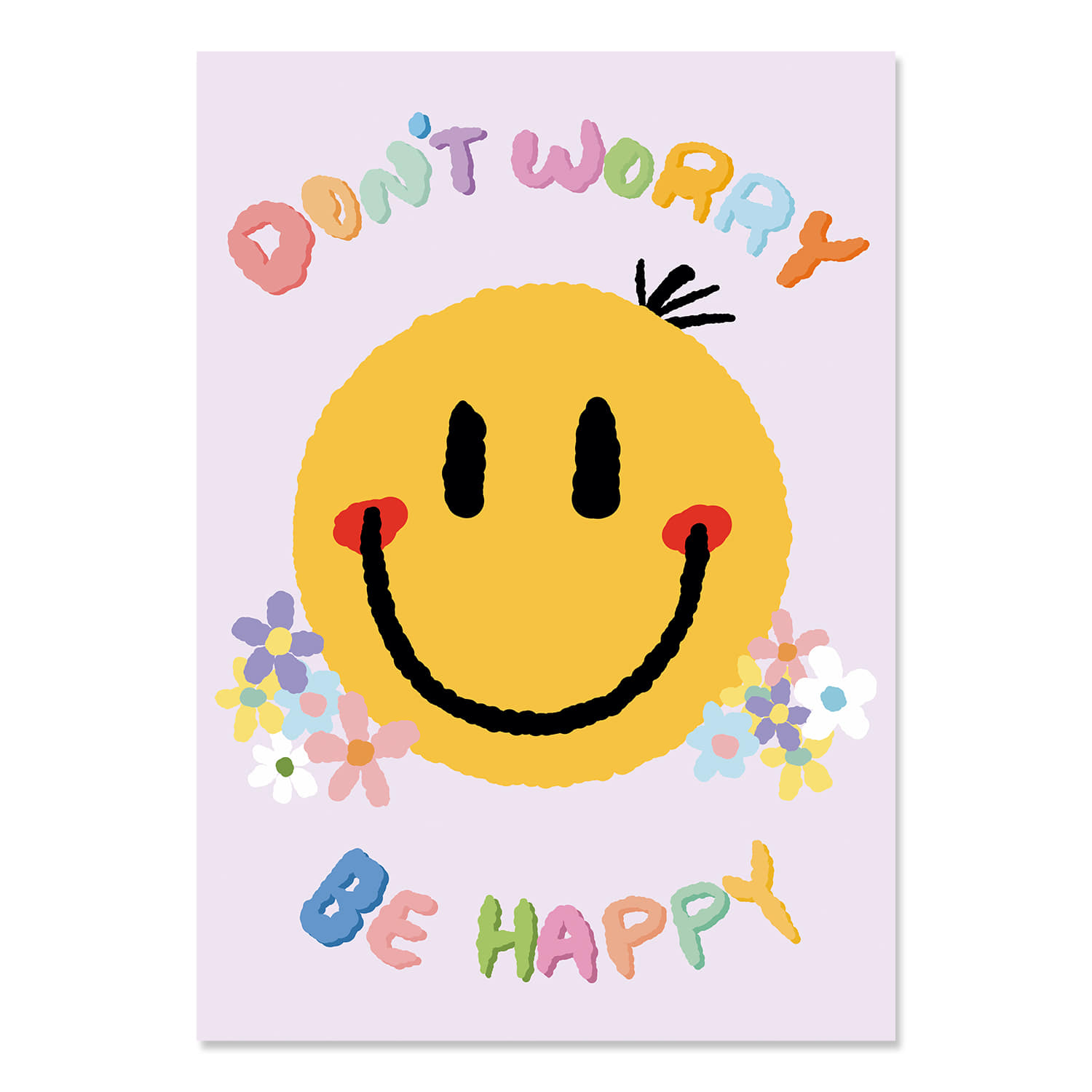 LILLO DOODLE DON&#039;T WORRY POSTER